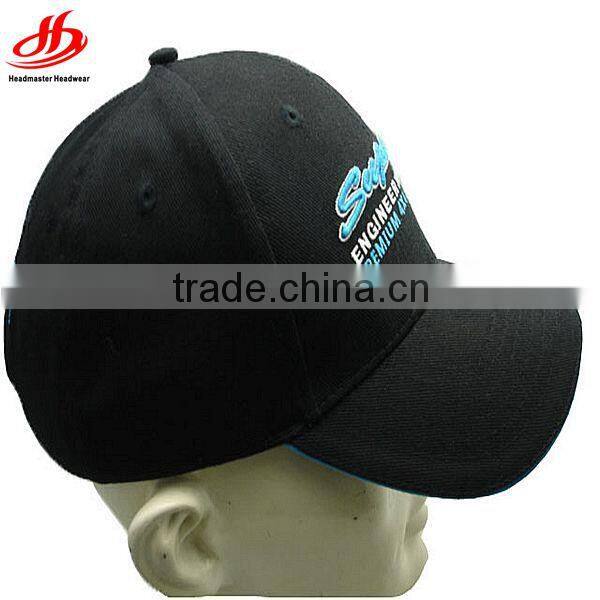 Custom 6 panel embroidery baseball cap golf hats