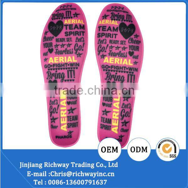 high elastic shoe insole memory foam insole