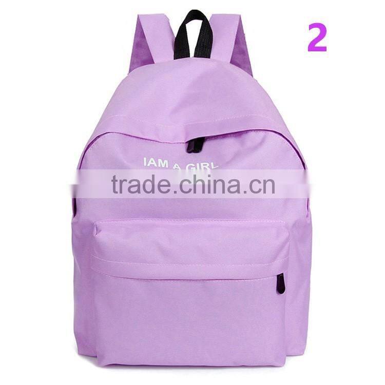 Unisex Boys Girls Canvas Backpack 2016 Fashion Rucksack School Shoulder Bag