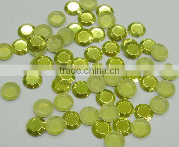 CRYSTAL ACE Hot fix octagon rhinestud supply, Iron on Rhinestuds