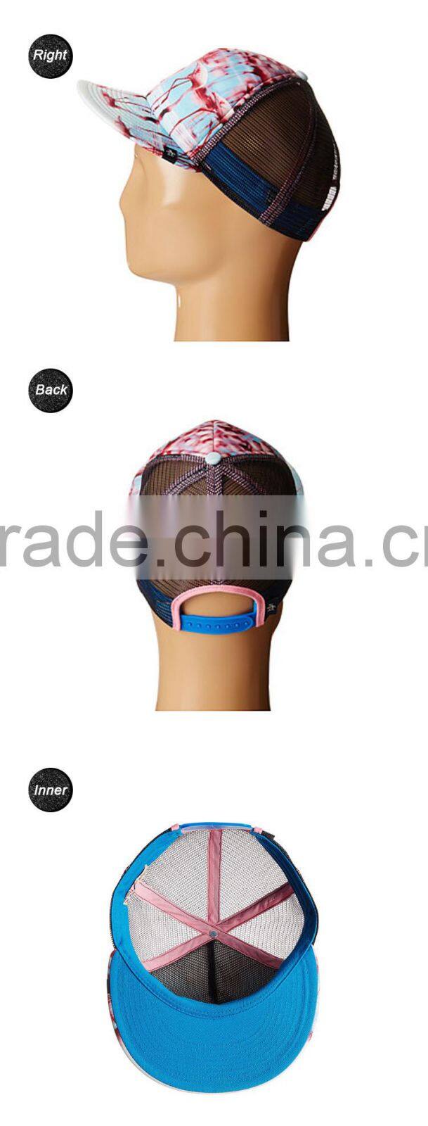 Hip hop mesh curved bill trucker hat snapback cap from cheap hat country China