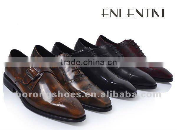 Brand leather shoes for men