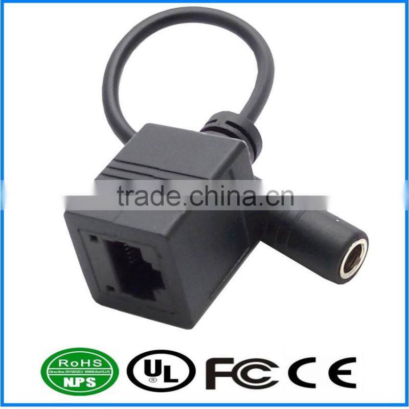 20cm RJ45 to DC5.0 CCTV Network Cable