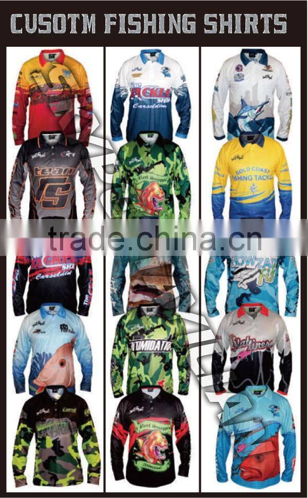 Mens fishing shirt tournament fishing jerseys blank fishing jersey