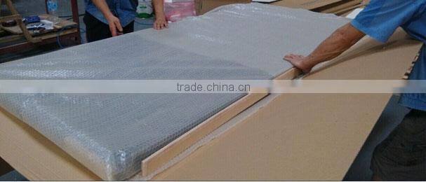 China top fashion design 100% solid wood door tempered glass with compeitive price