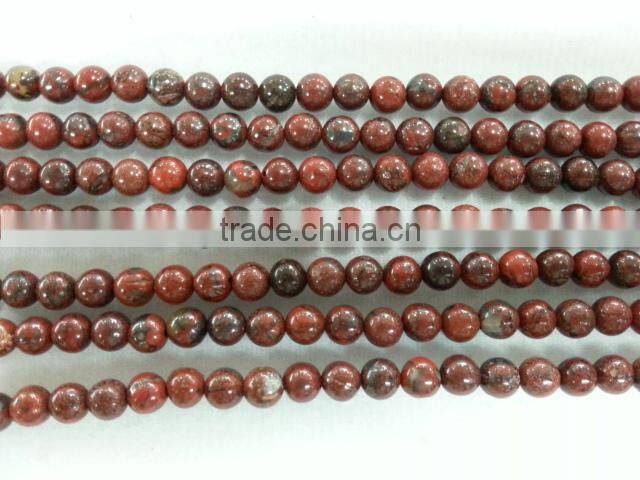 semi precious gemstone Unakite round beads made in China