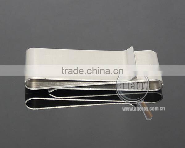 Double-deck Sliver Money Clip Slim Pocket Purse Cash Holder Card Organizer Stainless Steel Metal Money Clipper