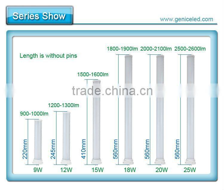 Japan Sales LED 2G11/PL Tube Light 4pin/GY10Q 12W 245mm