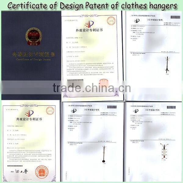 Wood veneer finish aluminum coat rack (9509#)