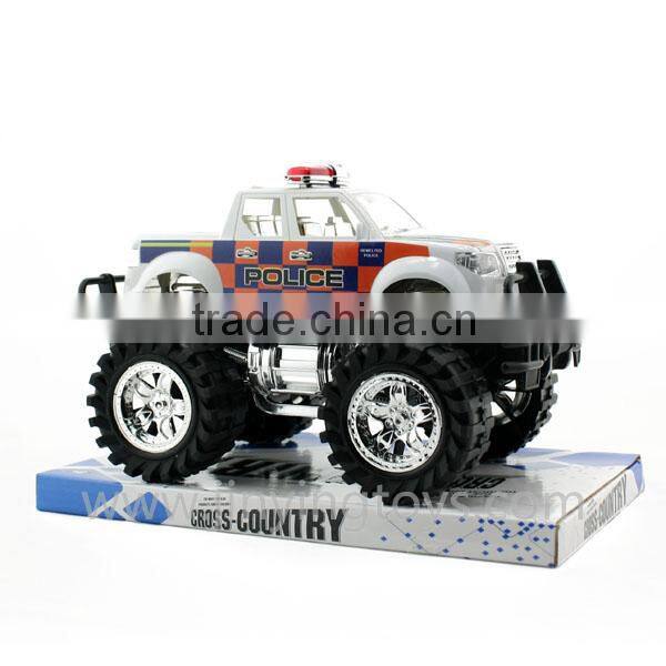 Friction toy car four wheel drive toy car with light and sound