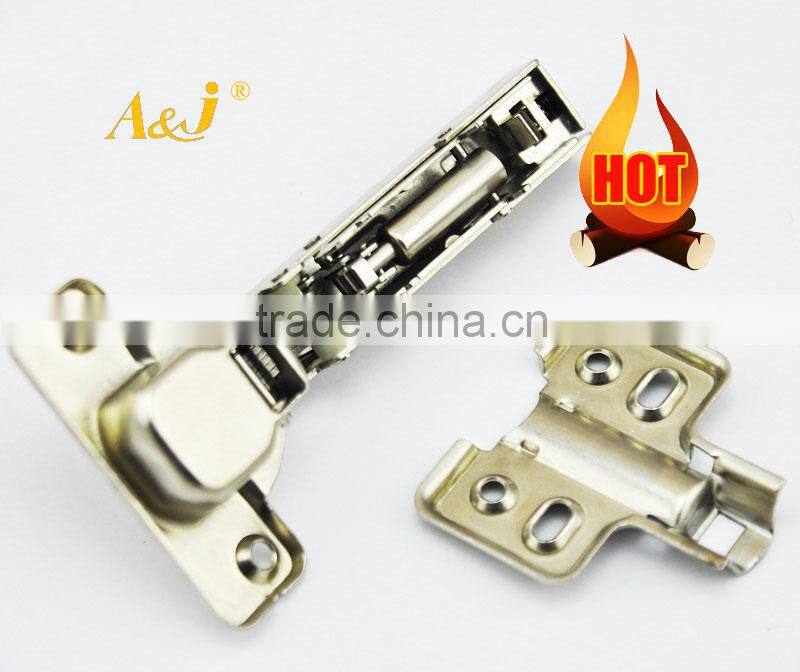 Furniture Hardware Soft Close Kitchen Cabinet Door Hinge Hydraulic Slow Shut Clip-On Plate