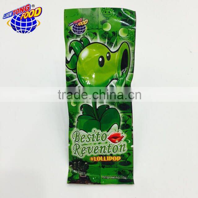 15g Plants V.S. Zombies magic popping candy(with lollipop)