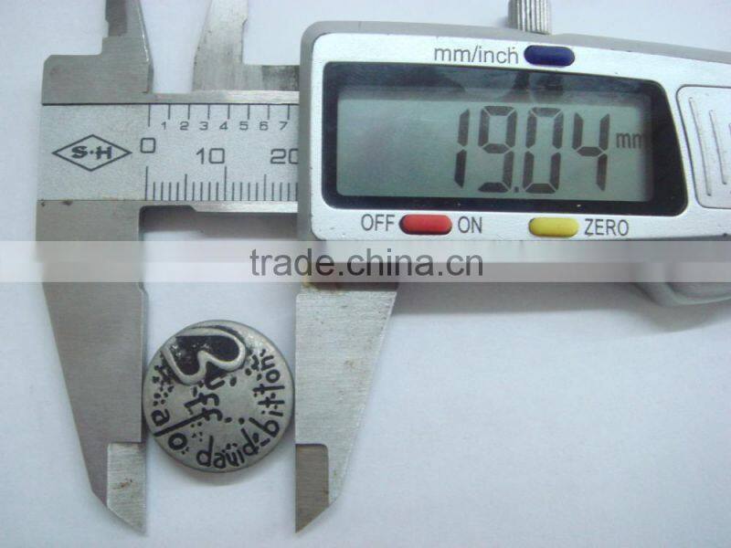 19mm big round fashion garment accessorues snap button