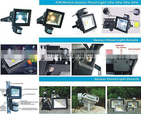 50W 2015 hot selling 2 years warranty solar sensor light