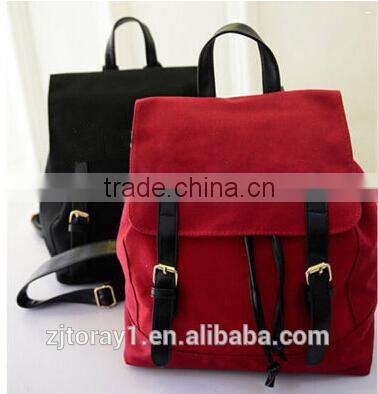 Stylish Casual Canvas School Backpack Lunch Shoulder Bags For Teenager Girls