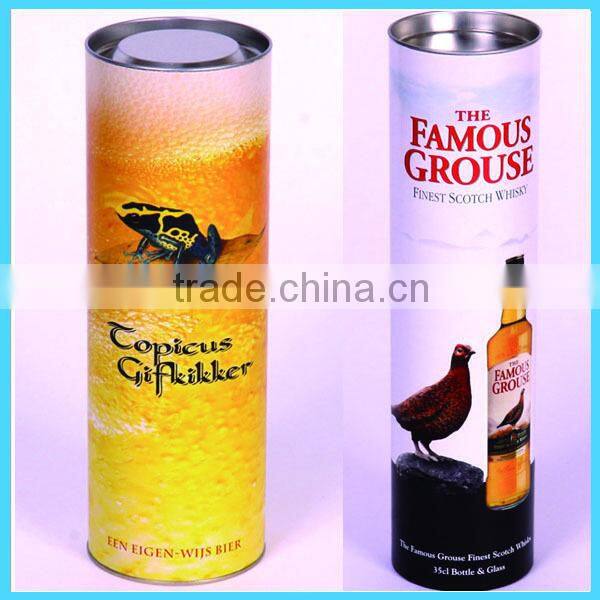 Competitive price paper wine tube boxes wholesale