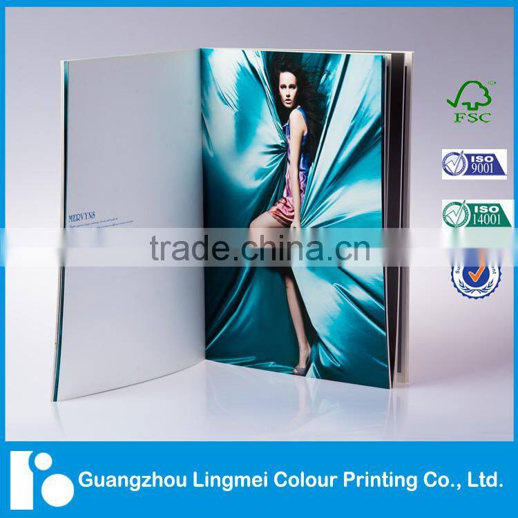 Professional Full Color Print Customized A4 Fashion Dress Catalog