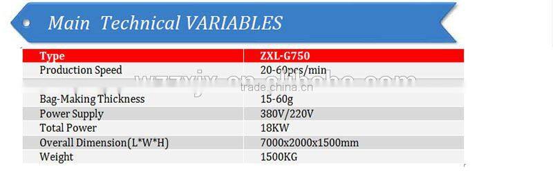 non woven bag making machine of irining