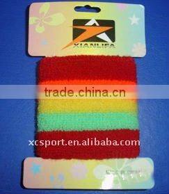Knitted cotton sport wristband
