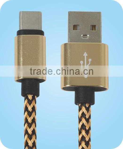 Alloy Nylon Braided Micro USB Cable 1M for Samsung Huawei Android system
