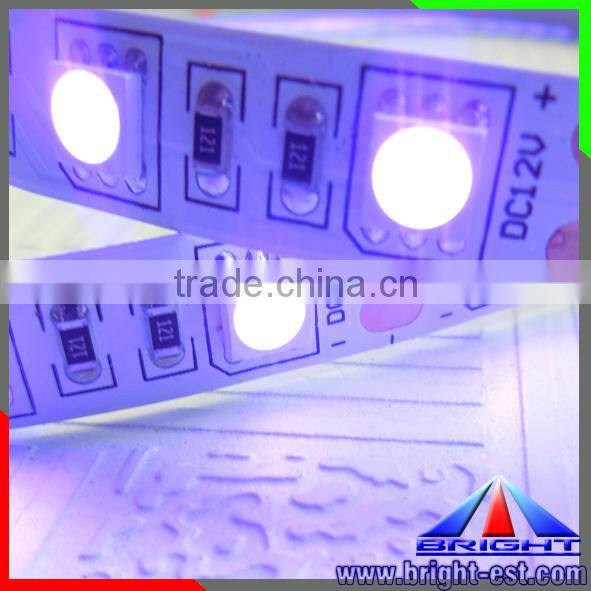 Hottest smd5050/SMD3528 outdoor CE&RoHS waterproof 400-405nm uv flexible led strip light