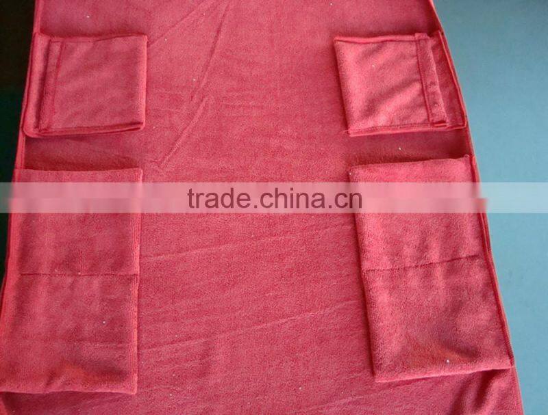 china supplier custom cotton or microfiber Portable beach lounger towel