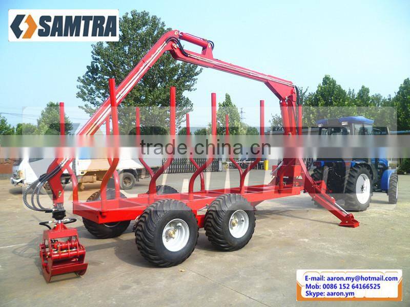 ZM8006 Log Trailers with Grapple, Forest Trailer