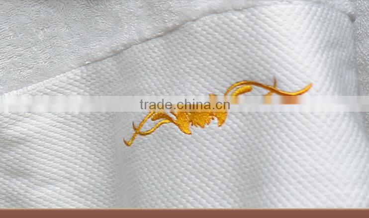 GaoYang towel factory100% cotton dobbby white hotel towel embroidery logo hotel gift face towel