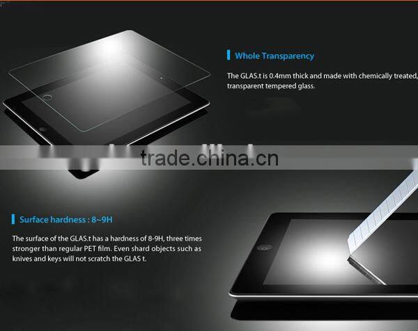 High quality tempered glass anti finger print 2.5D 9H hardness