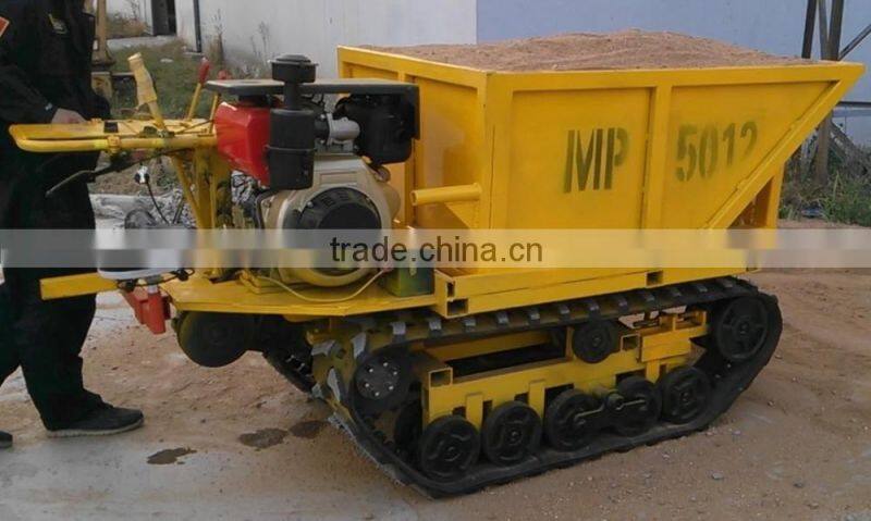 1000kg diesel engine mini rubber tracked carrier