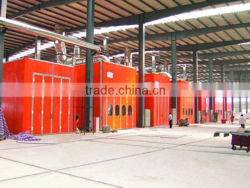 Automotive paint spray booth, large equipment bus truck spray booth