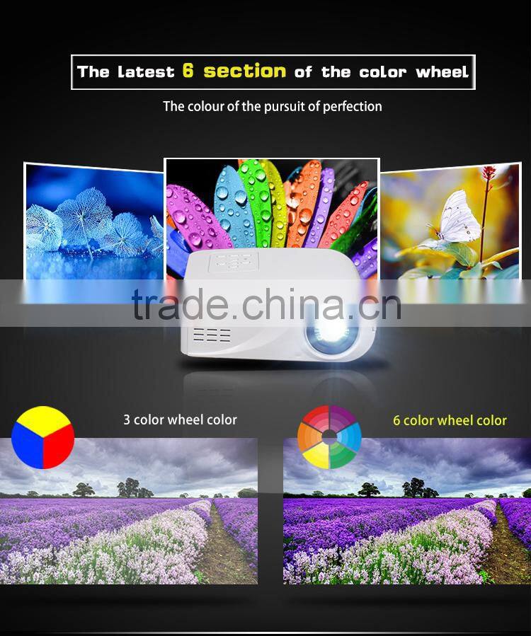 Portable HD 1080P Meeting Advertisement Multimedia Led Video Projector