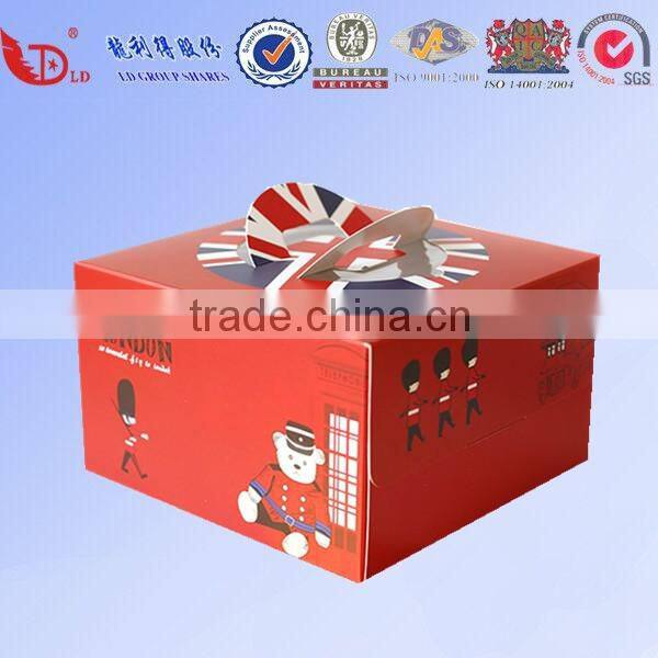 High quality customized food cake package take away food box