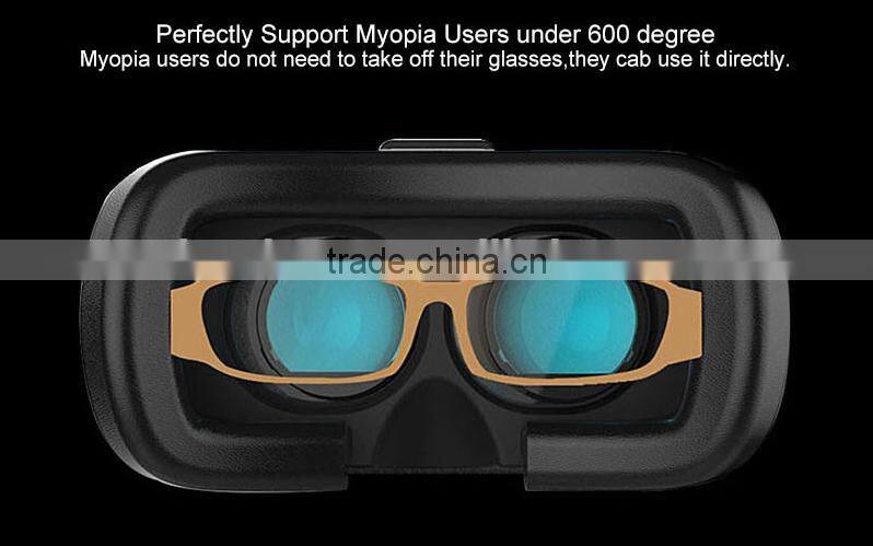 Large Helmet Headset Adjust Cardboard VR BOX FOV 3D VR Virtual Reality 3D Video Glasses For iPhone 6 IOS Android OS