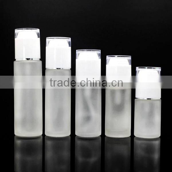 cylinder lotion bottle with fancy cap