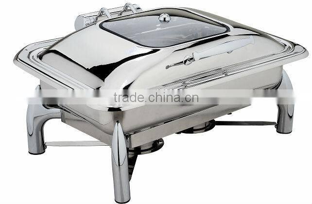 Deluxe hydralic chafing dish with show window