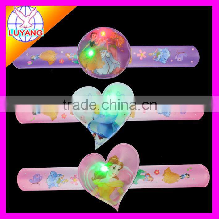 2015 LED soft pvc led slap bracelet for promotion gift PP003