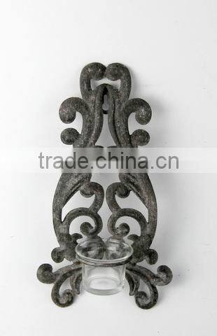 swirl metal wall sconce