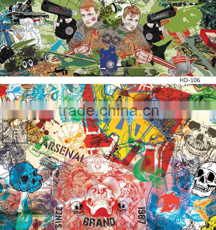 HD-108 CARLIKE Air Bubble Free Durable Bomb Sticker Car Body Wrap Sticker