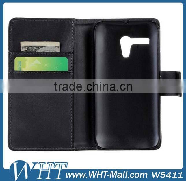 Smooth Skin Flip Cover Case for Motorola Moto G, Wallet Case for Moto G Mobile Phone Case Alibaba Wholesale