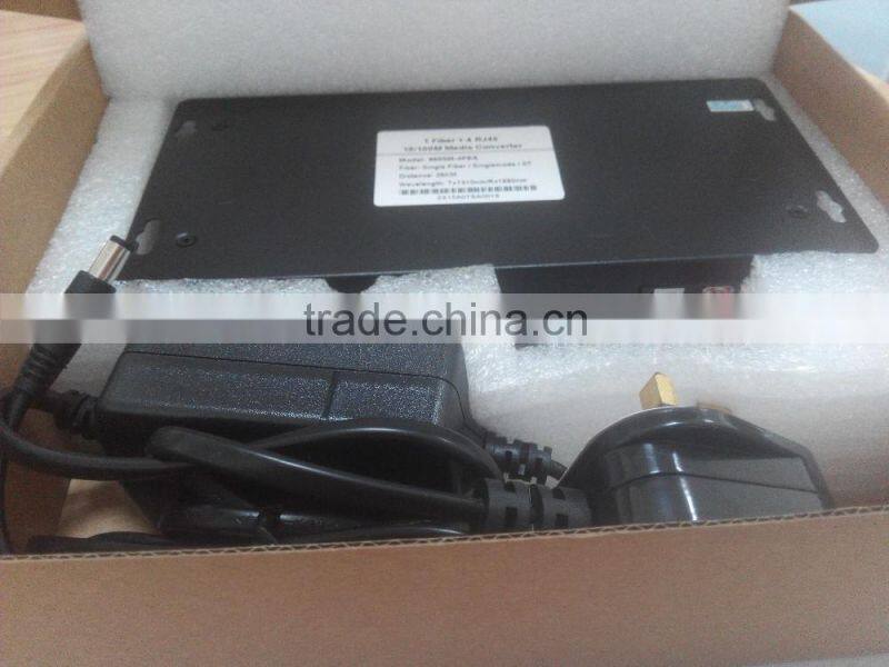 1Fiber 4RJ45 ST Fiber Media Converter