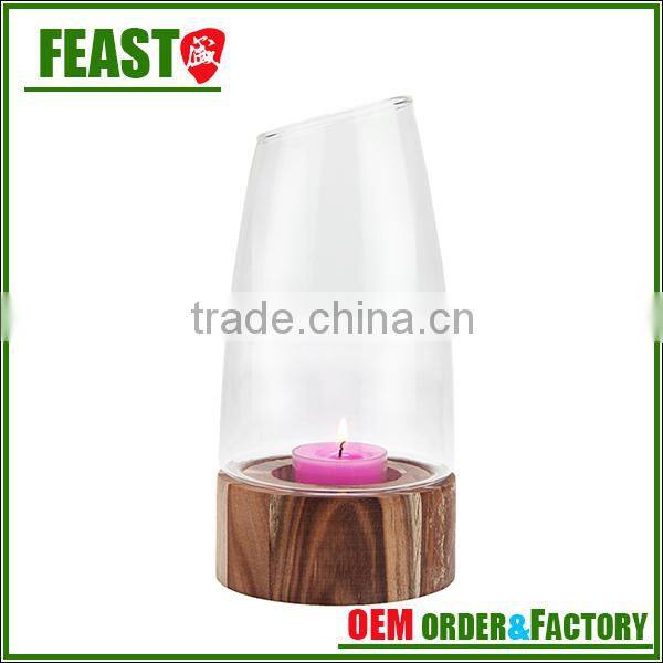 2015 NEW design wedding decorative glass jar candle