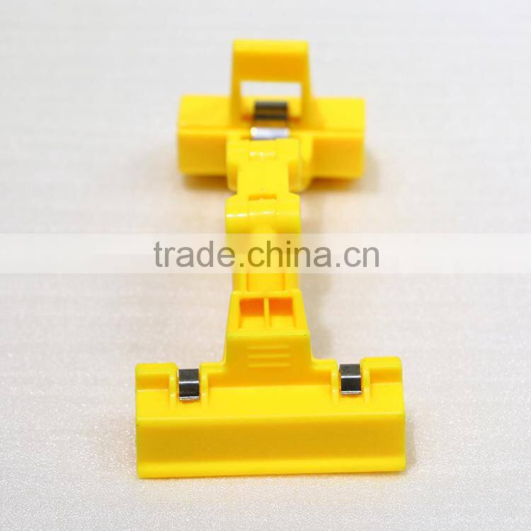 colourful plastic sign holder