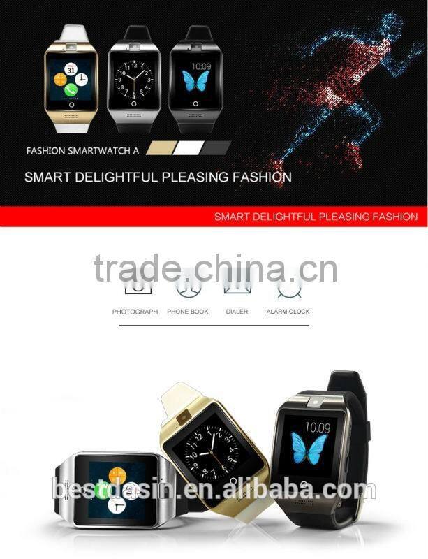 2016 365 model dz09 bluetooth smart watch bluetooth dt08 smart watch MTK2502 Support IOS and Android OS ( Bluetooth 4.0)