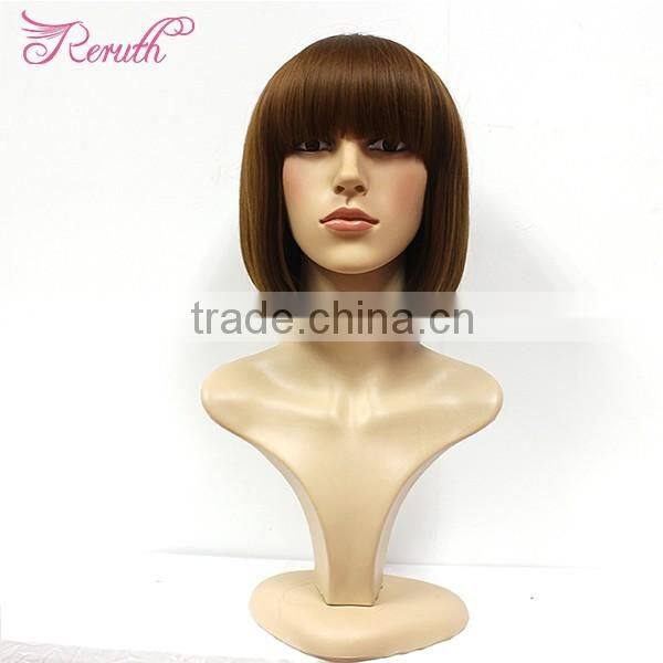 high quality wholesale short straight bob style human hair wig