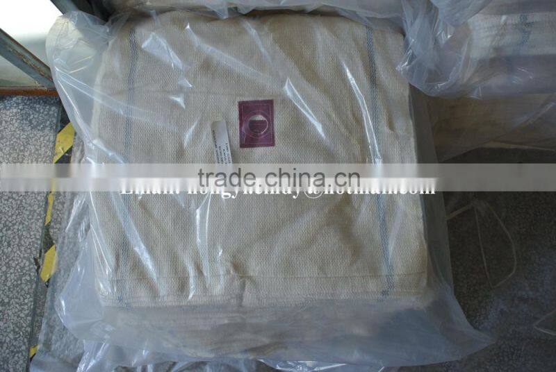 Super water and oil absorbent white color 100%cotton floor wiping cloth