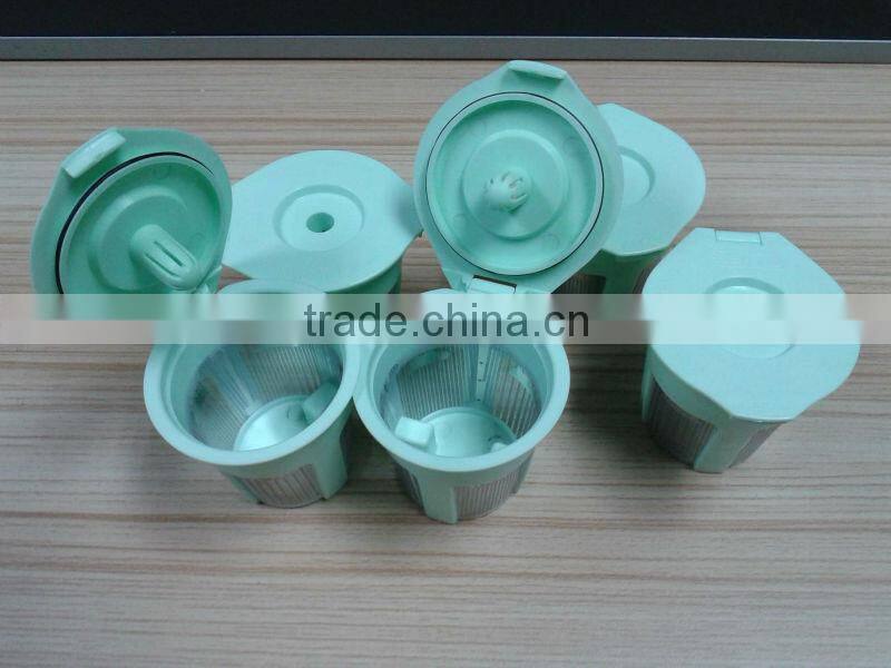 2014 hot sales popular stainless steel etched mesh refillable coffee capsule