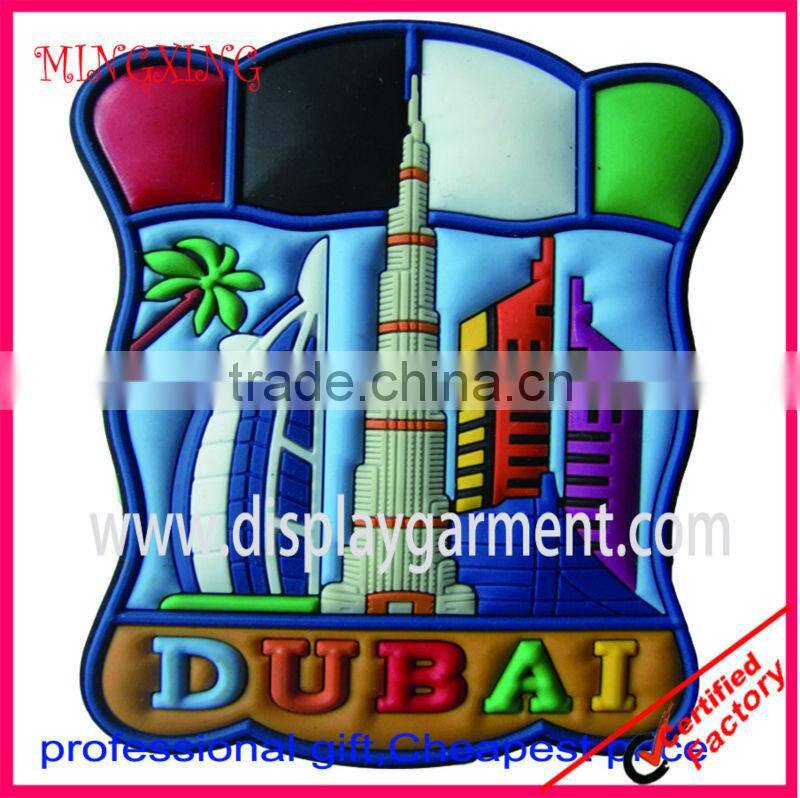 pvc promotion fridge magnet, soft PVC badge