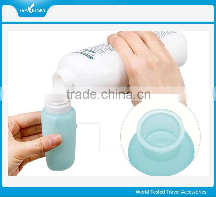 Portable mini travel set silicone travel bottle