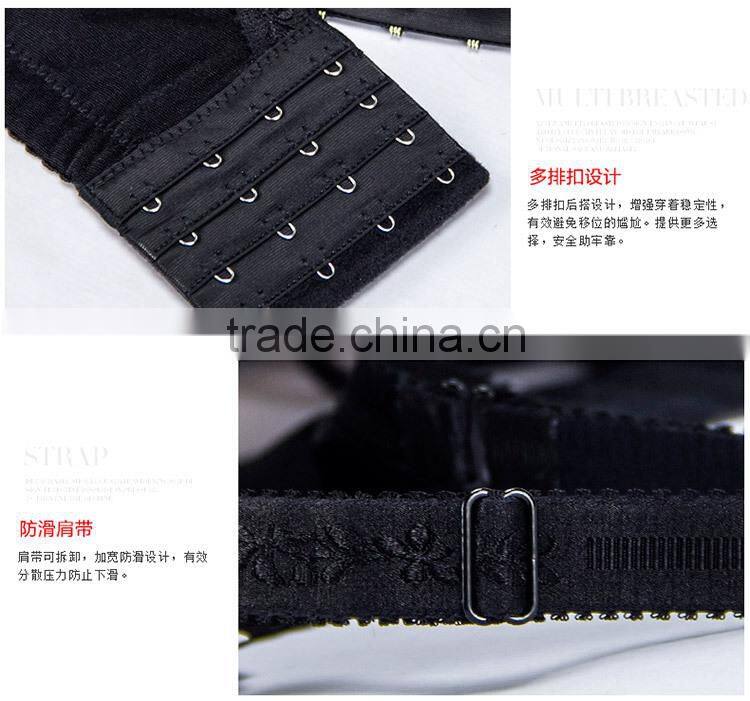 Women's Retro Breast Lift Thin Cup Plus Size Lace Bra